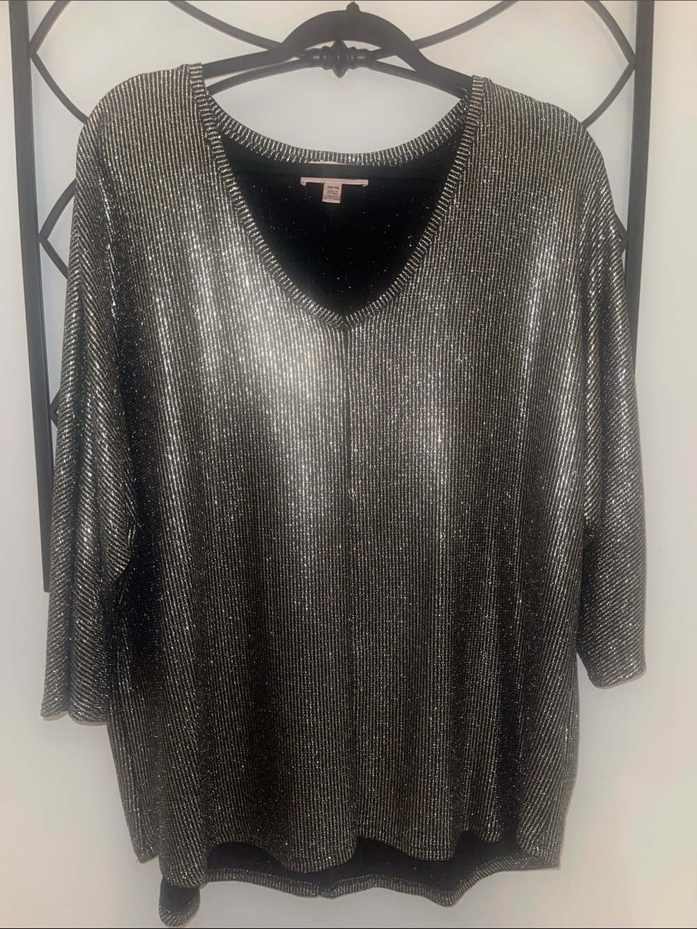 Silver Glitter Blouse